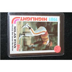 1982 MLB Nolan Ryan Houston Astros Baseball Trading Card