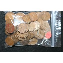 Lincoln Wheat Back Penny; Various Dates & Conditions; Lot of 100