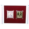 Image 2 : 22K Gold Replica Stamp W/Postal Stamp Issued 1932; Daniel Webster-Great Americans
