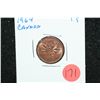 Image 1 : 1964 Canada 1 Cent Foreign Coin