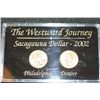 Image 1 : 2002 Westward Journey Sacagawea $1 Coin Set; P&D Mints