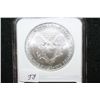Image 2 : 2003 Silver Eagle $1; NGC Graded MS69