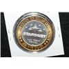 Image 2 : Stardust Resort "Enter The Night" Limited Edition Two-Tone $10 Gaming Token; .999 Fine Silver .60% O