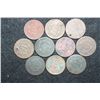 Image 2 : Large One Cent; Various Dates & Conditions; Lot of 10
