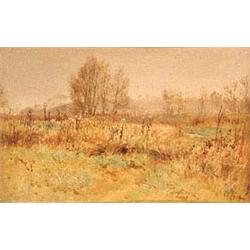 Robert Gallon (1845-1925) A Hayfield on th...