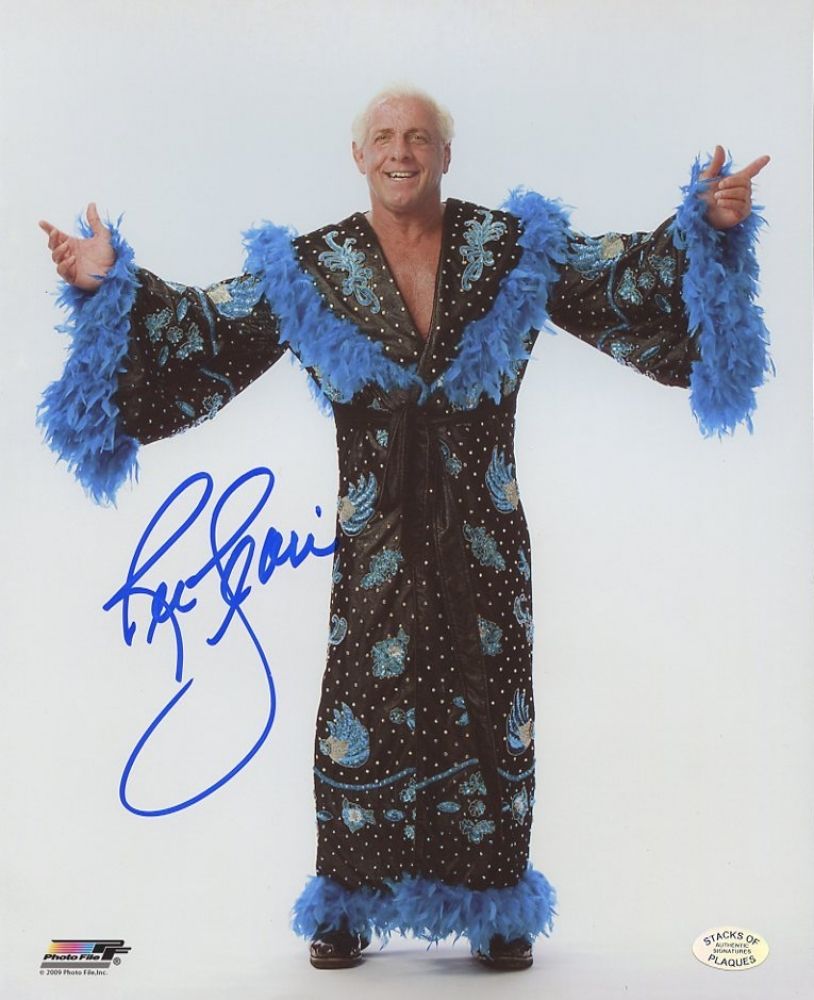 Ric Flair Signed WWE 8x10 Photo (SOP COA)