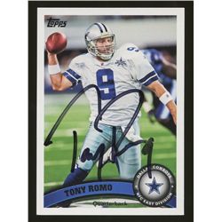 tony romo signed football