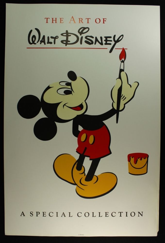 Walt Disney Mickey Mouse "The Art of Walt Disney" 24x36 A Special