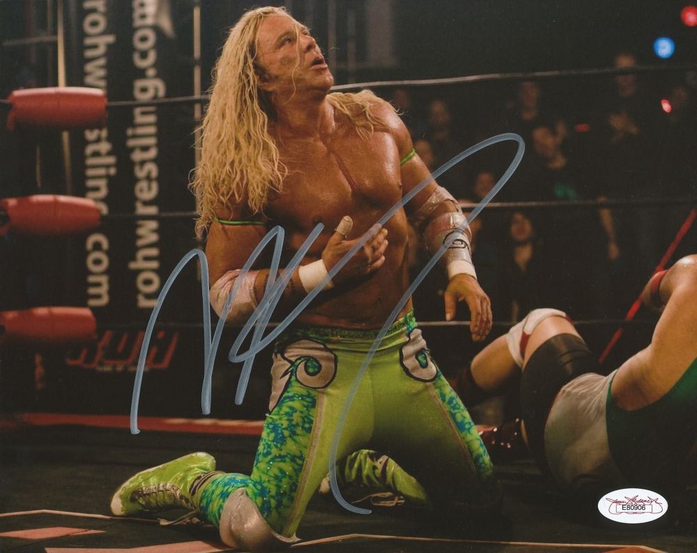 Mickey Rourke Signed 