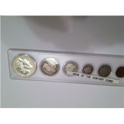 TURN OF THE CENTURY SET COINS INCL 1888 MORGAN, 1912 BARBER