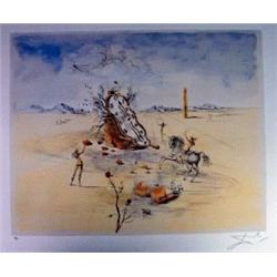 Salvadore Dali  Cosmic Horseman  Ltd Edition Lithograph, 33 x23  With COA