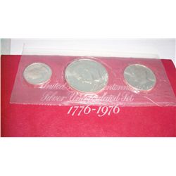 1976 3 Pc Mint Uncirculated Silver Set