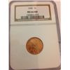 Image 1 : 1940 Lincoln Wheat Cent, NGC MS-66 RD