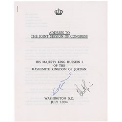 King Hussein of Jordan