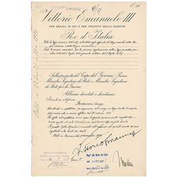 Benito Mussolini and Vittorio Emanuele III