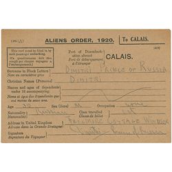 Romanov Dynasty: Grand Duke Dimitri Pavlovich