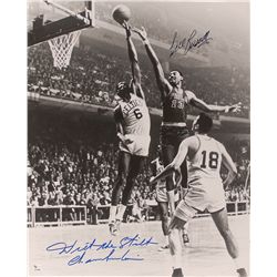 Wilt Chamberlain and Bill Russell