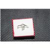 Image 1 : 10 K WHITE GOLD WITH DIAMOND CHIPS