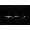 Image 1 : ANTIQUE 3" PLATNUM BAR PIN WITH 7 ROUND 15 PT. SAPHIRES AND 6 PT. DIAMONDS 8.5 DWT