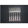 Image 1 : 6 STERLING ORNATE FORKS 9.3 OZ.