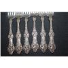 Image 2 : 6 STERLING ORNATE FORKS 9.3 OZ.