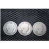 3 BARBER HALVES - (2) 1908 - (1) 1912
