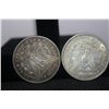 Image 2 : 2 MORGAN DOLLARS - 1878 S - 1880