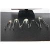 Image 2 : 5 STERLING SUGAR TONGS - 2.7 OZ