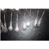 Image 2 : 9 MATCHING STERLING SPOONS - 4.1 OZ