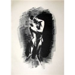 Edwin Scharff "Die Brüder" Original Lithograph