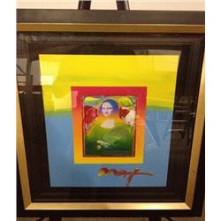 "Mona Lisa" Peter Max Original Mixed Media