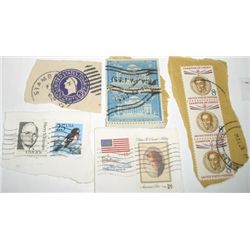 10 TOTAL U.S.A. MIXTURE Stamps INCLUDING A 1919 3 CENT STAMP & COLUMBIA UNIVERSITY STAMPS *10 TOTAL
