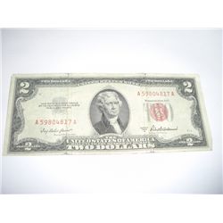 1953 SERIES A $2 RED SEAL NOTE *SERIAL #A59804817A*!!