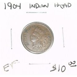 1904 INDIAN HEAD RED BOOK VALUE IS $10.00 *RARE EXTRA FINE-30 HIGH GRADE*!!