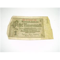 1937 BERLIN GERMANY 1 MARK *EXTREMELY RARE HARD TO FIND NOTE*!!
