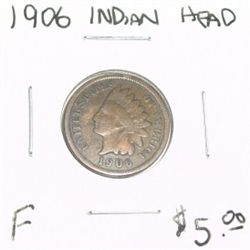 1906 INDIAN HEAD RED BOOK VALUE IS $5.00 *FINE GRADE*!!