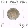 Image 1 : 1906 INDIAN HEAD RED BOOK VALUE IS $5.00 *FINE GRADE*!!