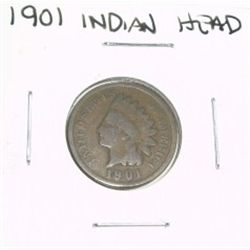 1901 INDIAN HEAD *PLEASE LOOK AT PICTURE TO DETERMINE GRADE*!!
