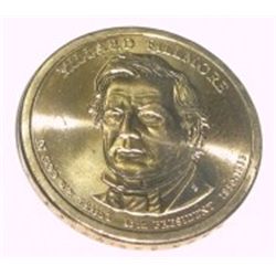 PRESIDENT $1 MILLARD FILLMORE DOLLAR COIN *RARE MS-65 UNC HIGH GRADE*!!