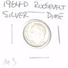 Image 1 : 1964-D ROOSEVELT SILVER DIME *RARE MS HIGH GRADE*!!
