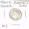 Image 1 : 1964-D ROOSEVELT SILVER DIME *RARE MS HIGH GRADE*!!