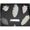 Image 3 : Frame of Paleo and archaic flint including perfect Clovis point