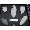 Image 5 : Frame of Paleo and archaic flint including perfect Clovis point