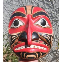 Northwest Coast Painted Wood Mask