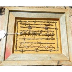 Frame of Antique Barbed Wire