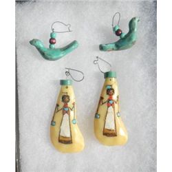 Decorative Tribal Earrings Two Pair of earrings