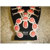 Image 1 : Coral and Sterling Squash  Blossom