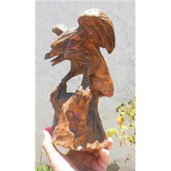 Wood Eagle Carving