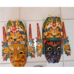 Two Indonesian Festival Masks