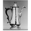 Image 1 : A George II coffee pot, baluster shaped on sp